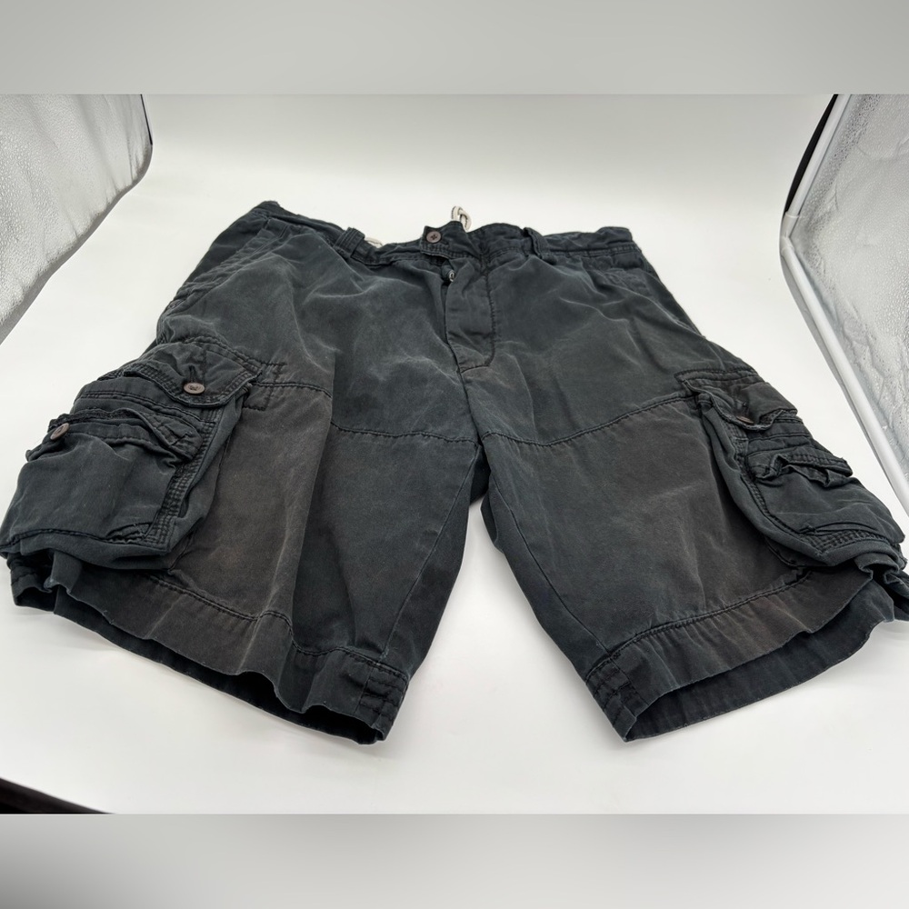 Ralph Lauren Men’s Cargo Shorts Black With Green Pony Sz‎ 38